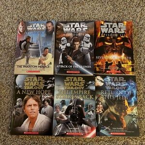 Star Wars boxed set of paperback books: Episodes I-VI